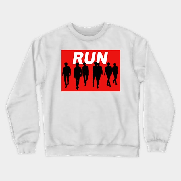BTS RUN LOGO Crewneck Sweatshirt by Scoffkid